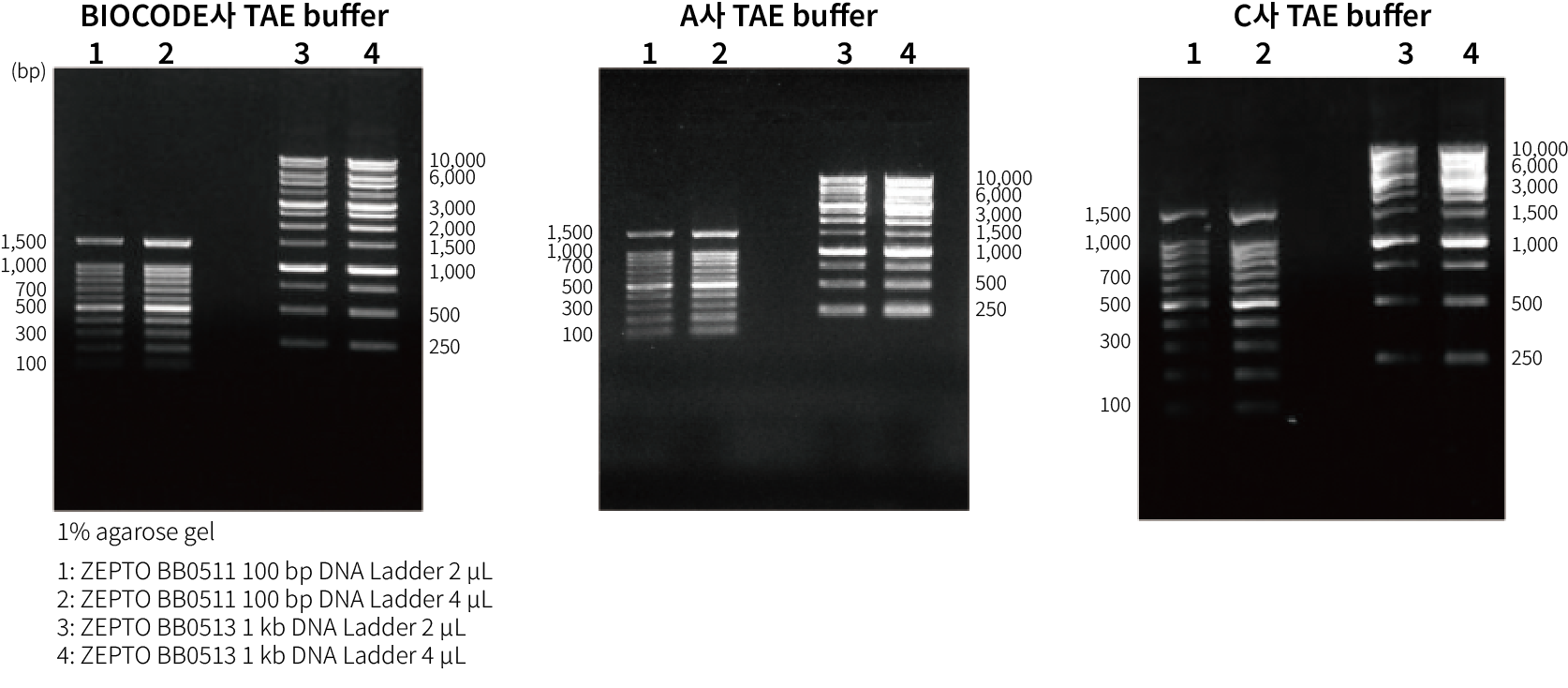 TAE Comparison data